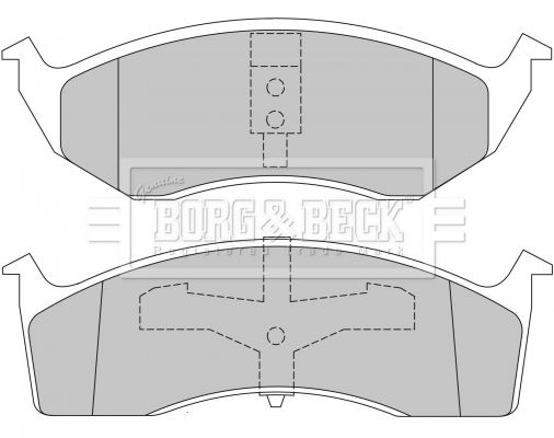 BORG & BECK Комплект тормозных колодок, дисковый тормоз BBP1465